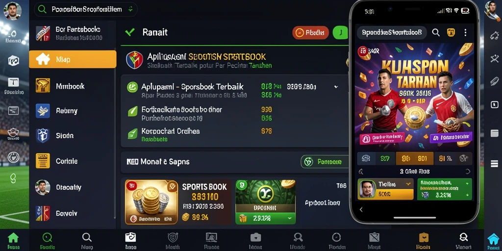 Tampilan gameplay Sportsbook yang menarik dan dinamis.