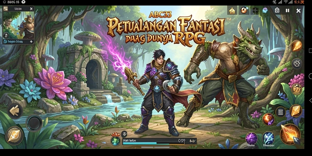 Tampilan gameplay RPG yang menakjubkan dalam ABC33.