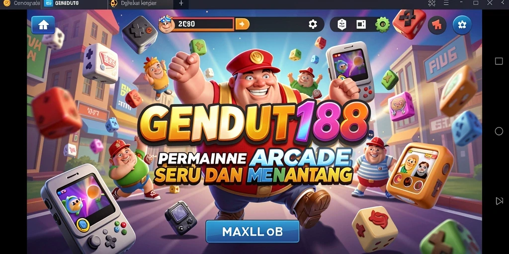 Tampilan gameplay seru dari GENDUT188 dengan banyak tantangan arcade.