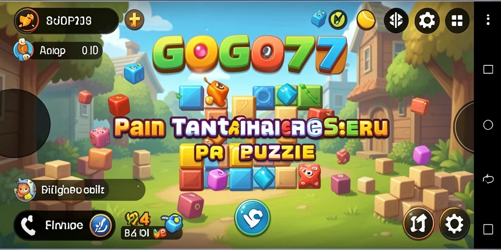 Screenshot gameplay GOGO77 menampilkan tantangan Puzzle yang seru.