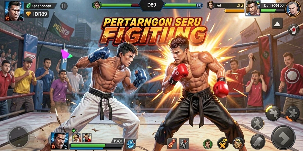 Screenshot dari gameplay IDR89 menampilkan pertarungan yang seru dan action-packed.