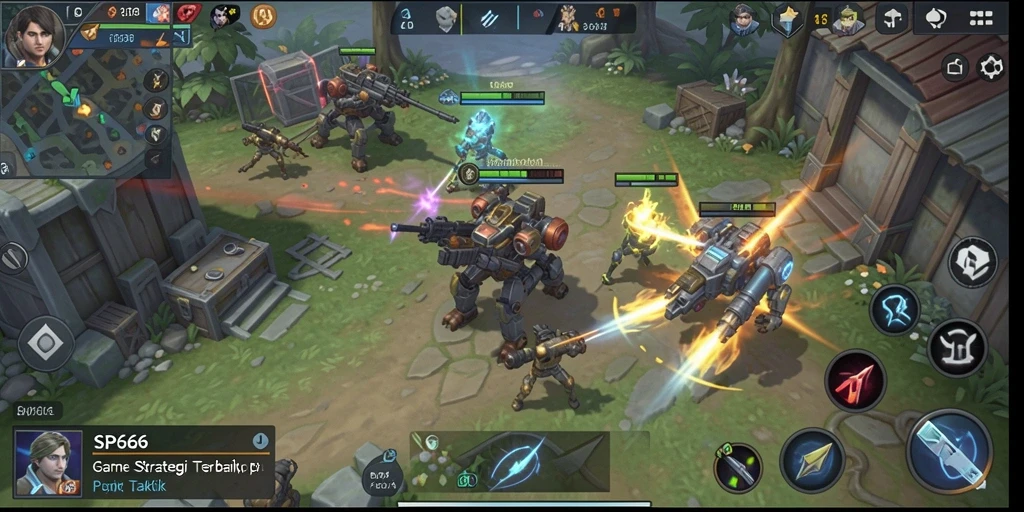Gameplay menegangkan SP666 dalam aksi strategi.